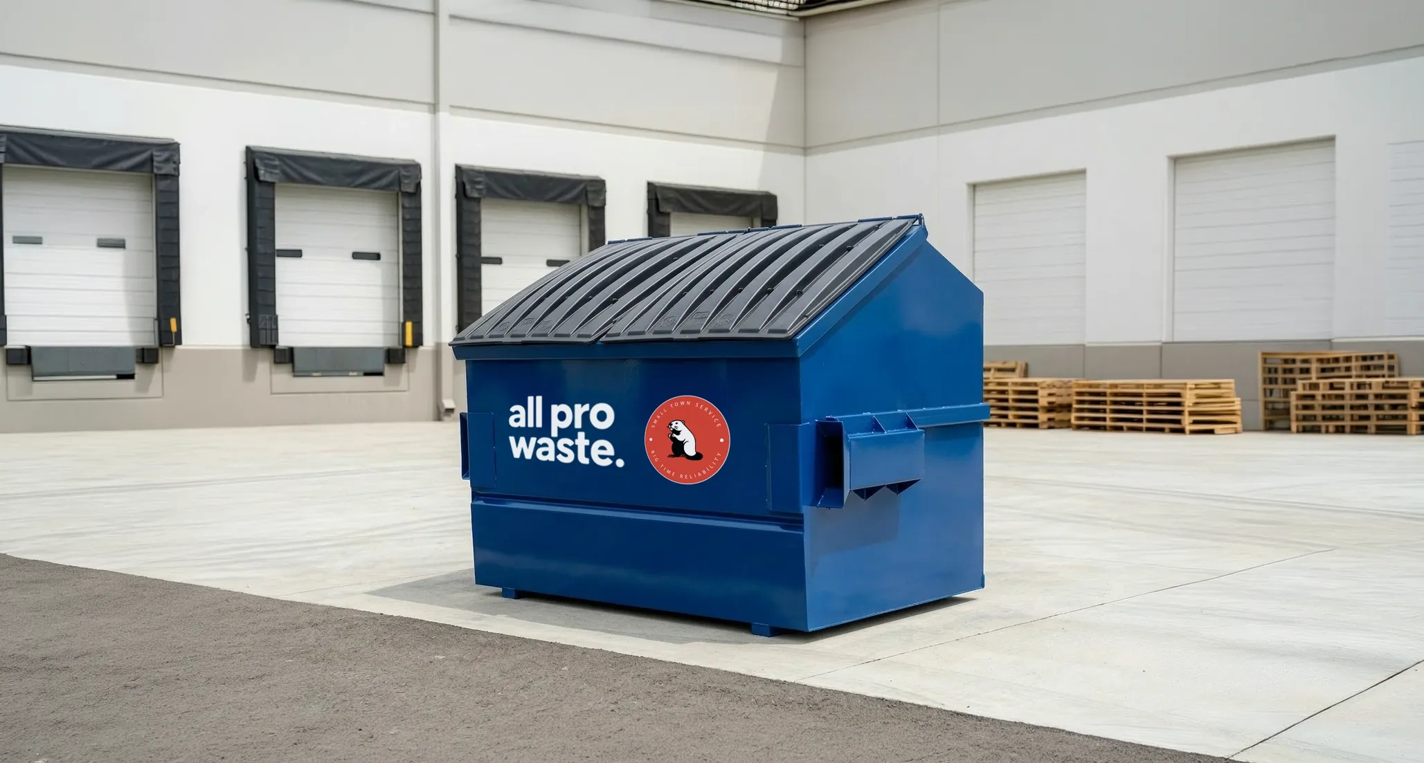 6 yard front-load dumpster