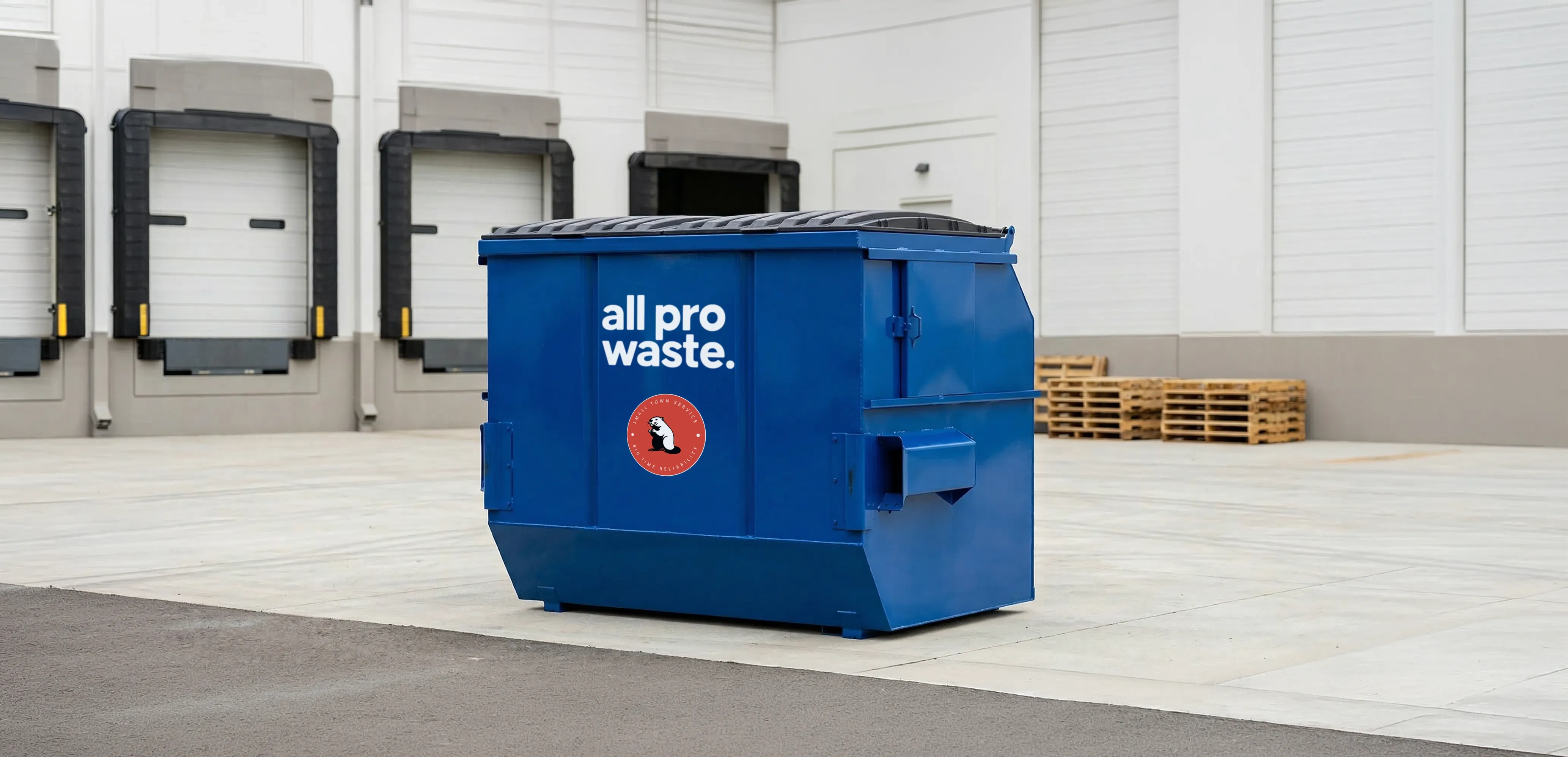 8 yard front-load dumpster